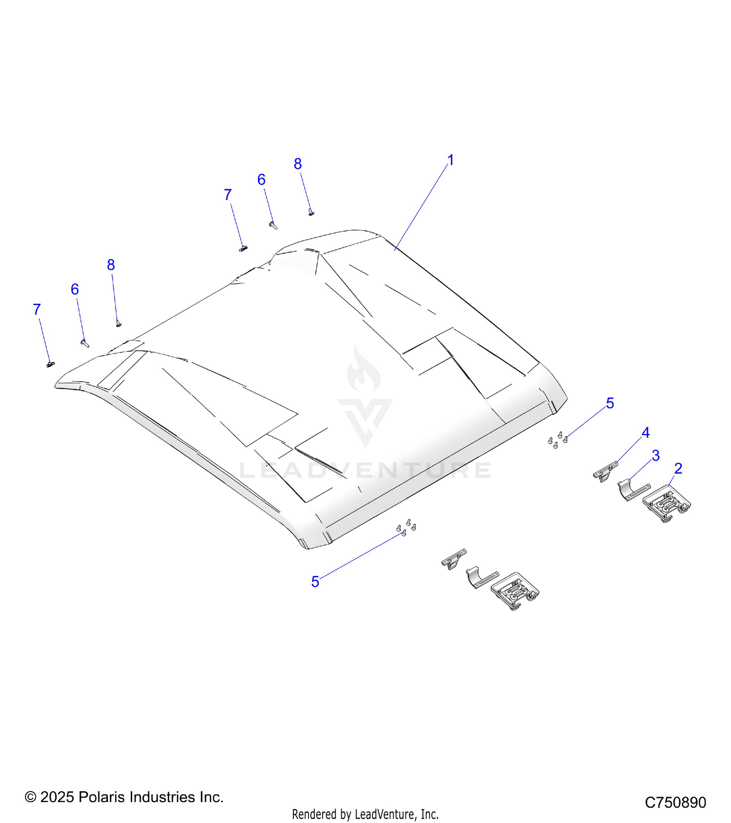 BODY, ROOF - Z26NET99A4/B4/A6/B6 (C750890)