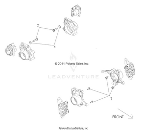 Brakes, Caliper Mounting - R12jt87ab/ad/as/aw/9eaw (49atvcalipermtg12rzrxp900) Schematic