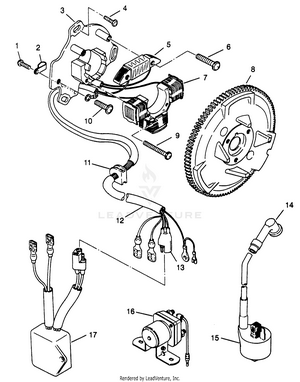 Magneto Assembly Scrambler W967840 (4935823582d006) Schematic