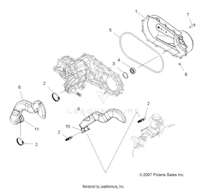 Body, Clutch Cover - A09lh27ax/az (49atvclutchcvr08sp300) Schematic