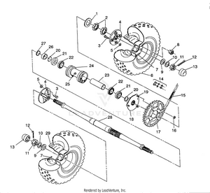 Rear Wheel Drive Assembly Sportsman 4x4 / W938039 (4926382638030a) Schematic
