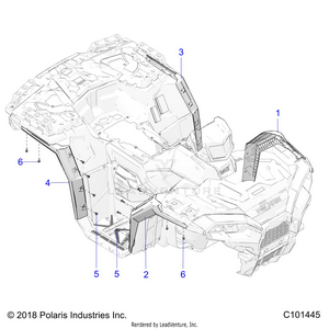 Body, Fender Flares - A20sxz85af/ap/caf/cap (c101445) Schematic