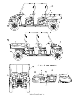Body, Decals - R14wh57aa/ac/ar/6eat (49rgrdecal14570crew) Schematic