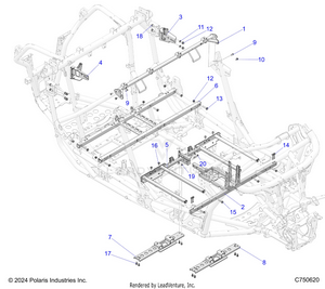 Chassis, Mounting And Brackets - Z25x4e92a4/b4 (c750620) Schematic