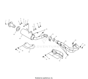 Exhaust System - A03gj50aa/ab (4975767576a11) Schematic