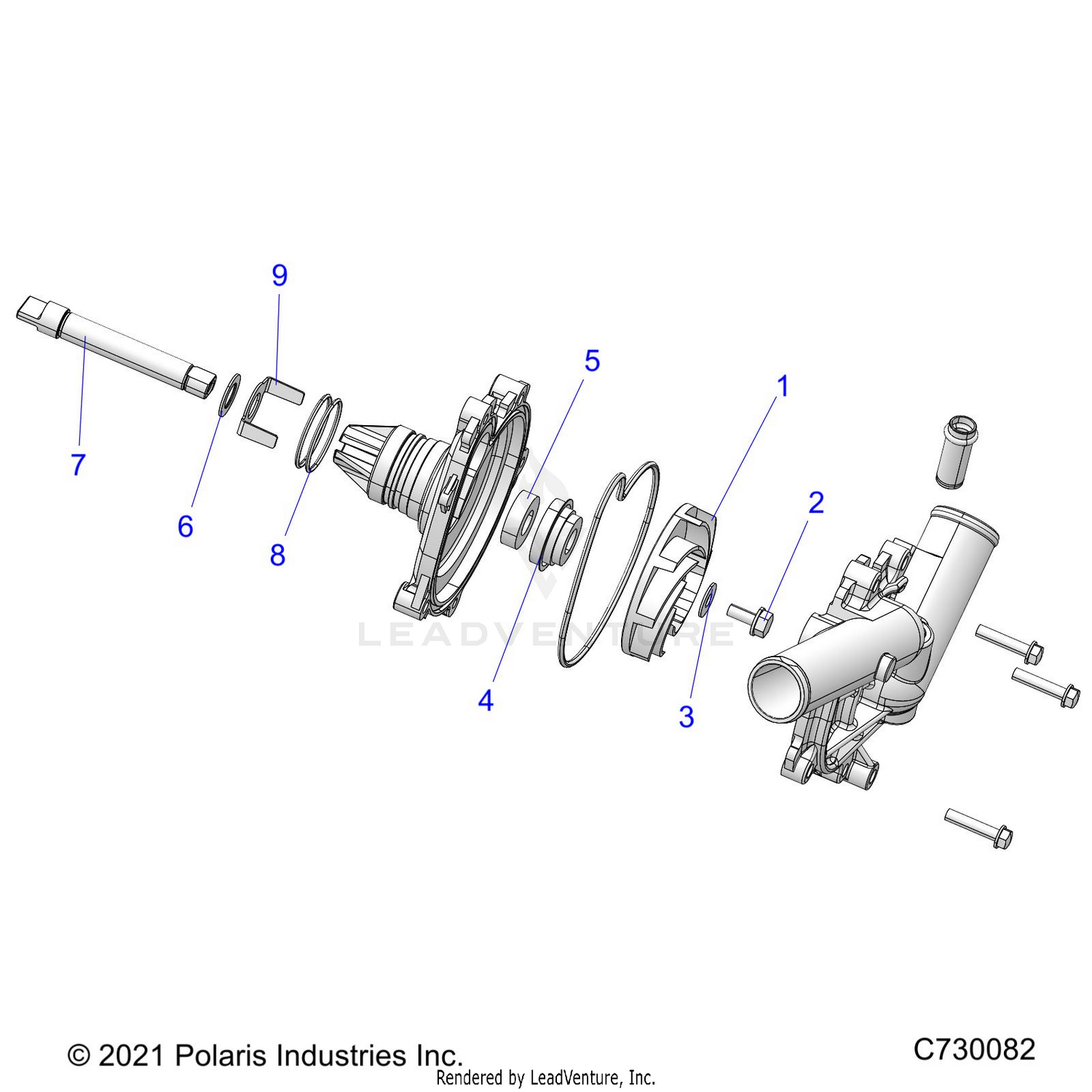 ENGINE, WATERPUMP ASSEMBLY - Z26NMS99A4/B4/A6/B6 (C730082)