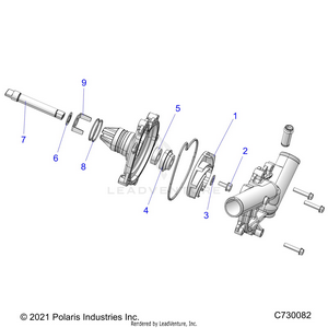 Engine, Waterpump Assembly - R22t6a99a1/b1 (c730082) Schematic