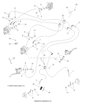 Brakes, Brake Lines - A09cl76aa (49atvbrakeline096x6) Schematic