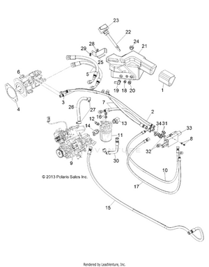 Drive Train, Hydrostat Mounting And Lines - R141d9jda/2d9jda (49brutushydrostat13) Schematic