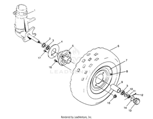 Front Wheel Assembly Magnum 2x4 W957544 (4926852685b003) Schematic