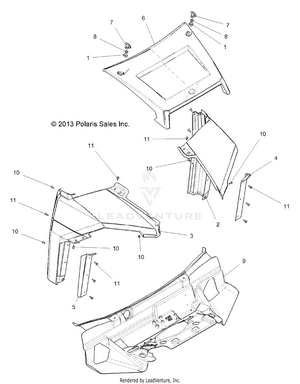 Body, Hood - R141d9jda/2d9jda (49brutushood13) Schematic