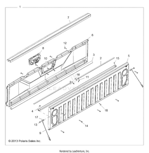 Body, Box, Tailgate - R141d9jda/2d9jda (49brutustailgate13) Schematic