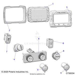 Electrical, Dash Controls - R21t6u99ap/ag/bp/bg (c730034) Schematic