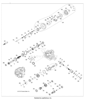 Drive Train, Main Gearcase Internals - R13jt9efx (49rgrtransintl1333063) Schematic