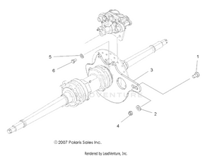 Brakes, Rear Caliper Mounting - A09ca32aa (49atvcalipermtg08scram) Schematic