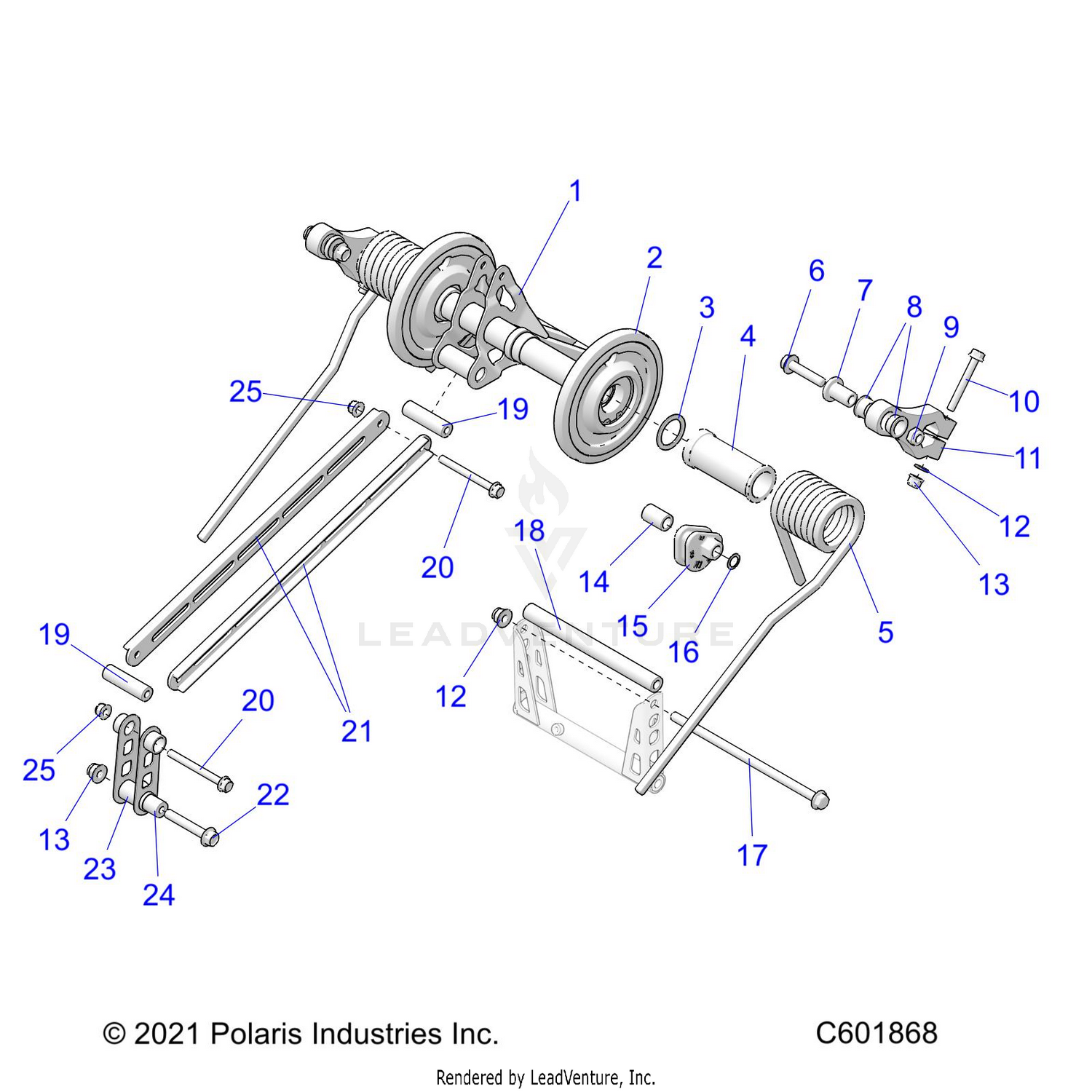 SUSPENSION, TORQUE ARM, REAR - S22TKV6RS ALL OPTIONS (C601868)
