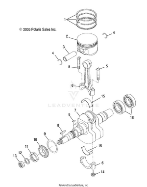 Engine, Crankshaft And Piston - A07ca32aa (4999202939920293c09) Schematic