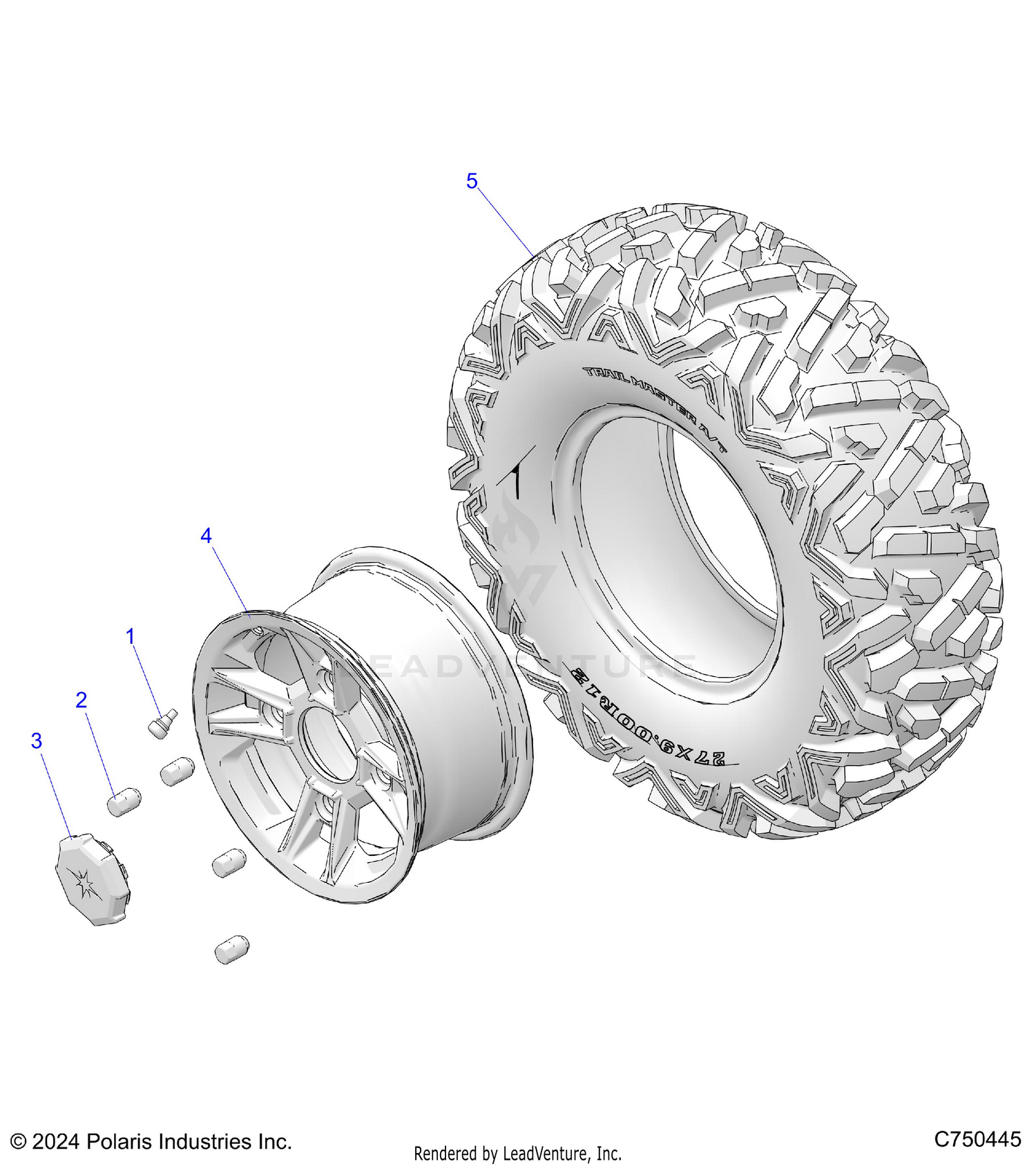 WHEELS, REAR - Z26ASE99P5 (C750445)