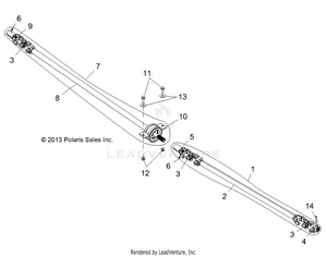 Drive Train, Front And Rear Prop Shaft - R18rve99nx (49rgrshaftprop14crew) Schematic
