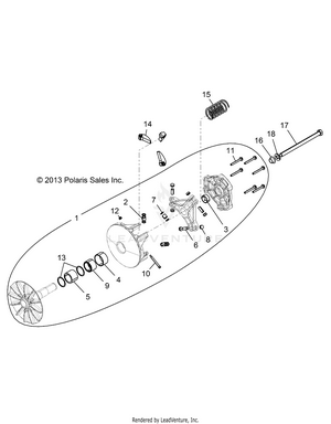 Drive Train, Clutch, Primary, Ebs - All Options (49rgrclutchdrv14900xpebs) Schematic