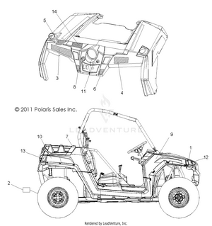 Body, Decals - R12vh57ad (49rgrdecal12rzr600) Schematic