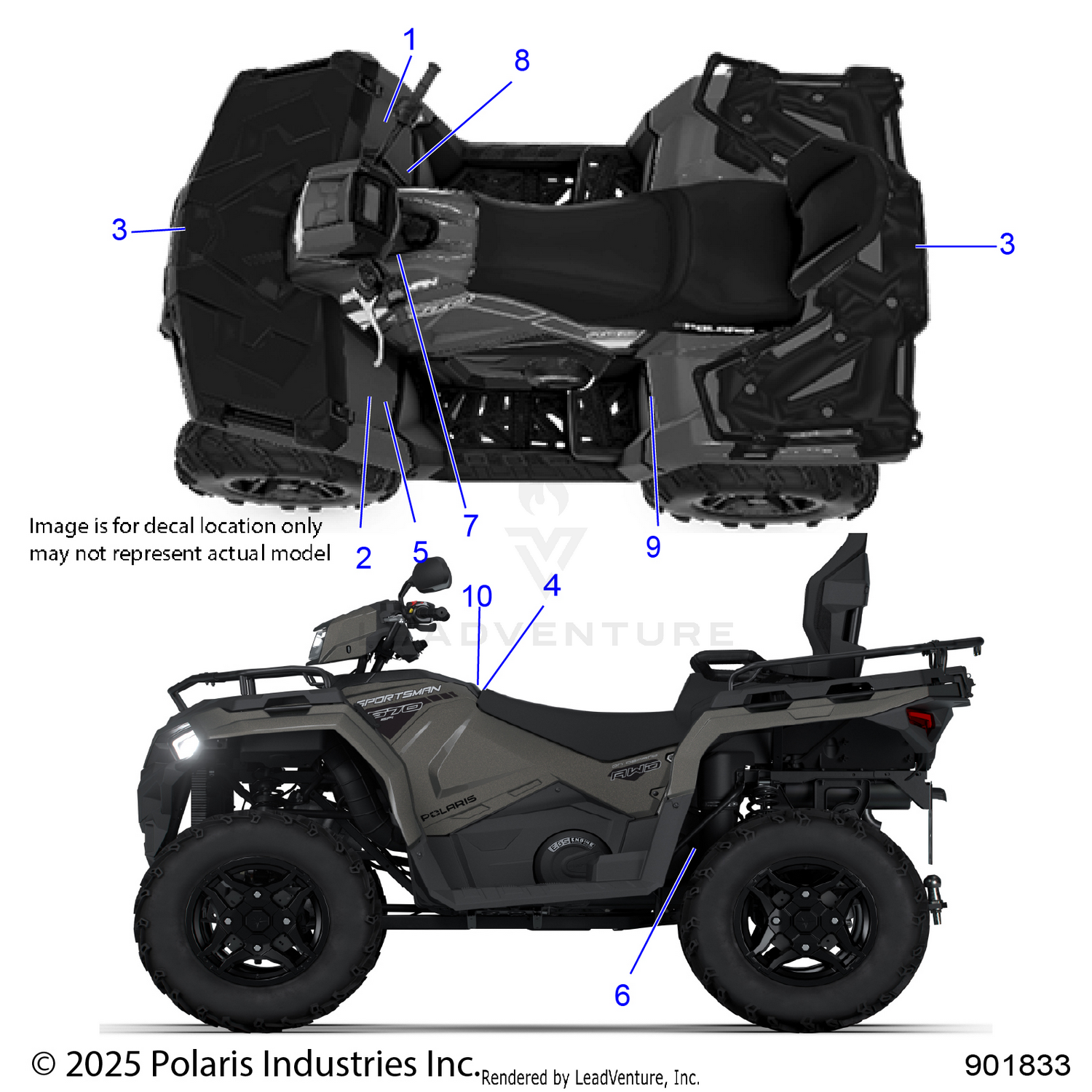 BODY, DECALS, GENERAL - A26SJE57CK/EK (901833)
