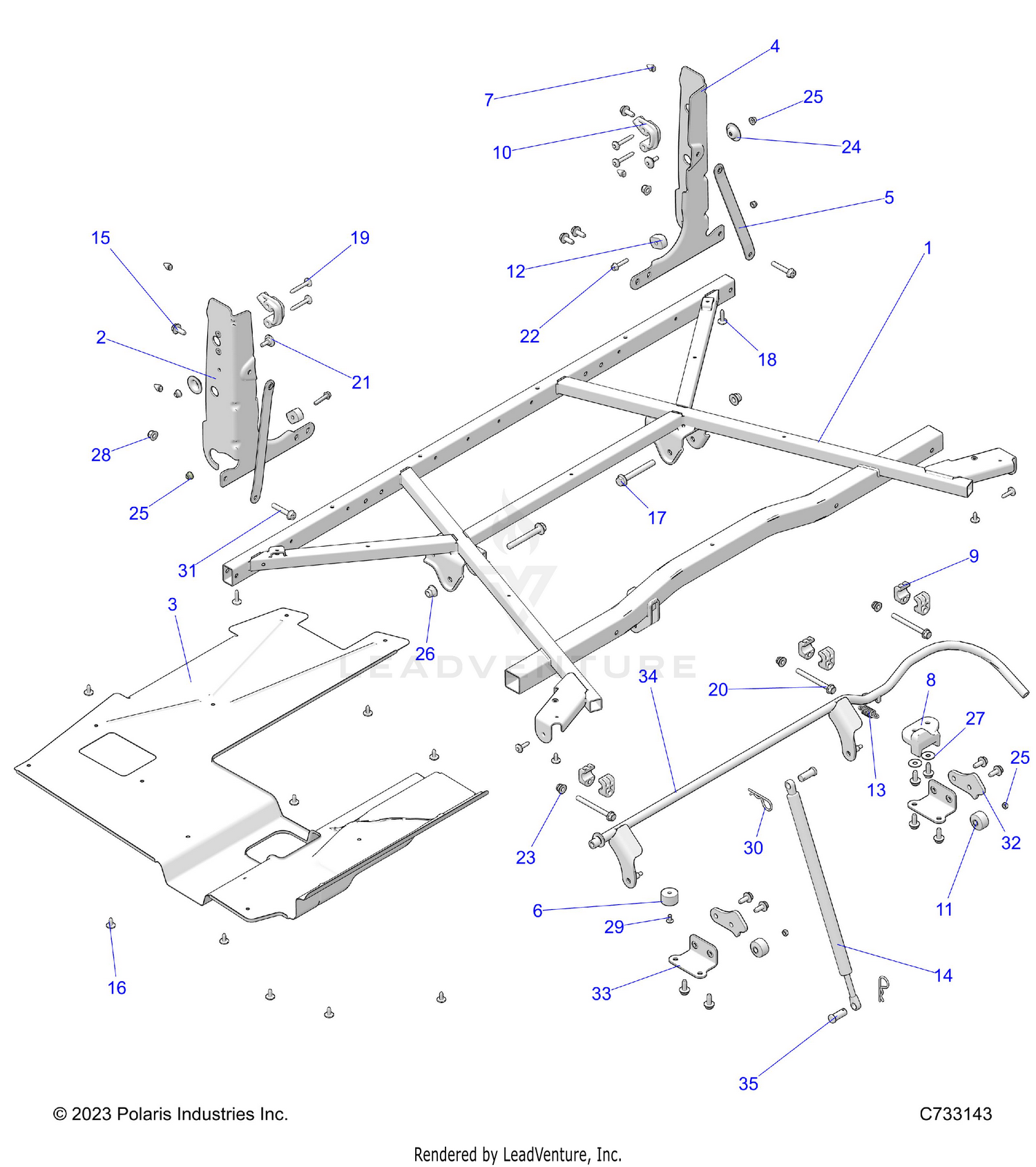 BODY, BOX MOUNTING - R26MAE57D5 (C733143)