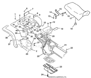 Rear Cab And Seat Xplorer 400l W97cc38c (4939753975a006) Schematic