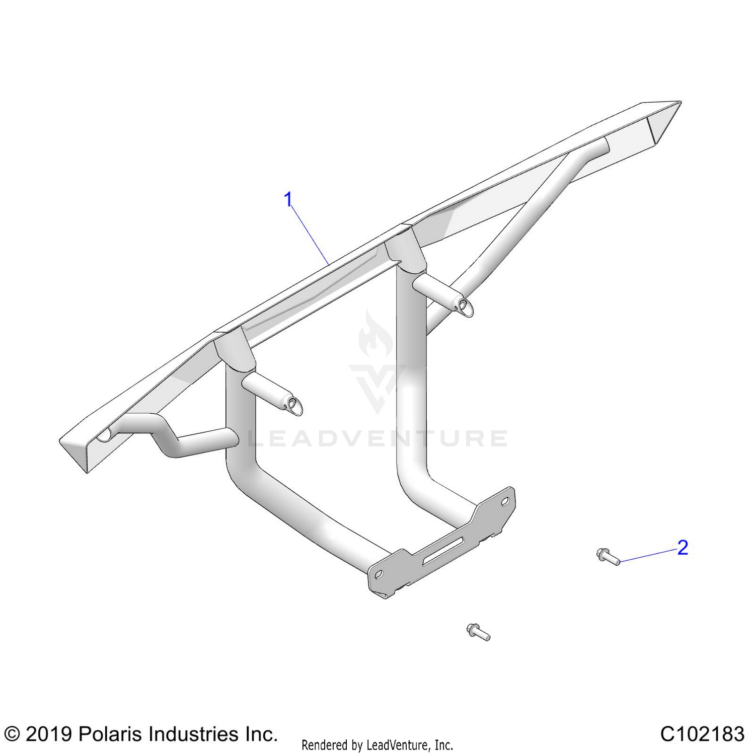BODY, DELUXE BUMPERS - A26SLE95PF (C102183)