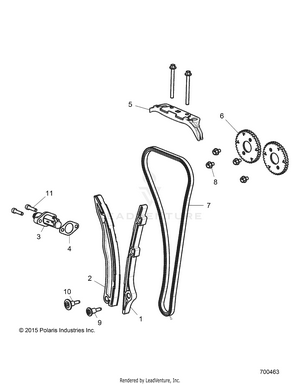 Engine, Cam Chain And Tensioner - R19rhe99nd (700463) Schematic