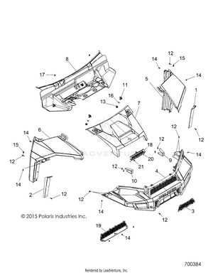 Body, Hood And Front Facsia - R16rt_87 All Options (700384) Schematic
