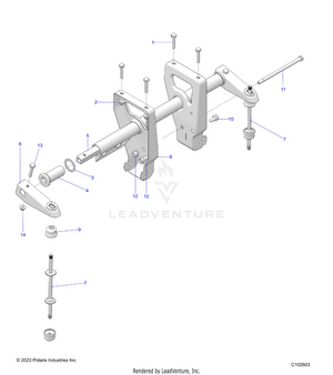 Suspension, Torsion Bar - A25shy57al/an (c102603) Schematic
