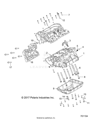 Engine, Crankcase - R17rt_99 All Options (701104) Schematic