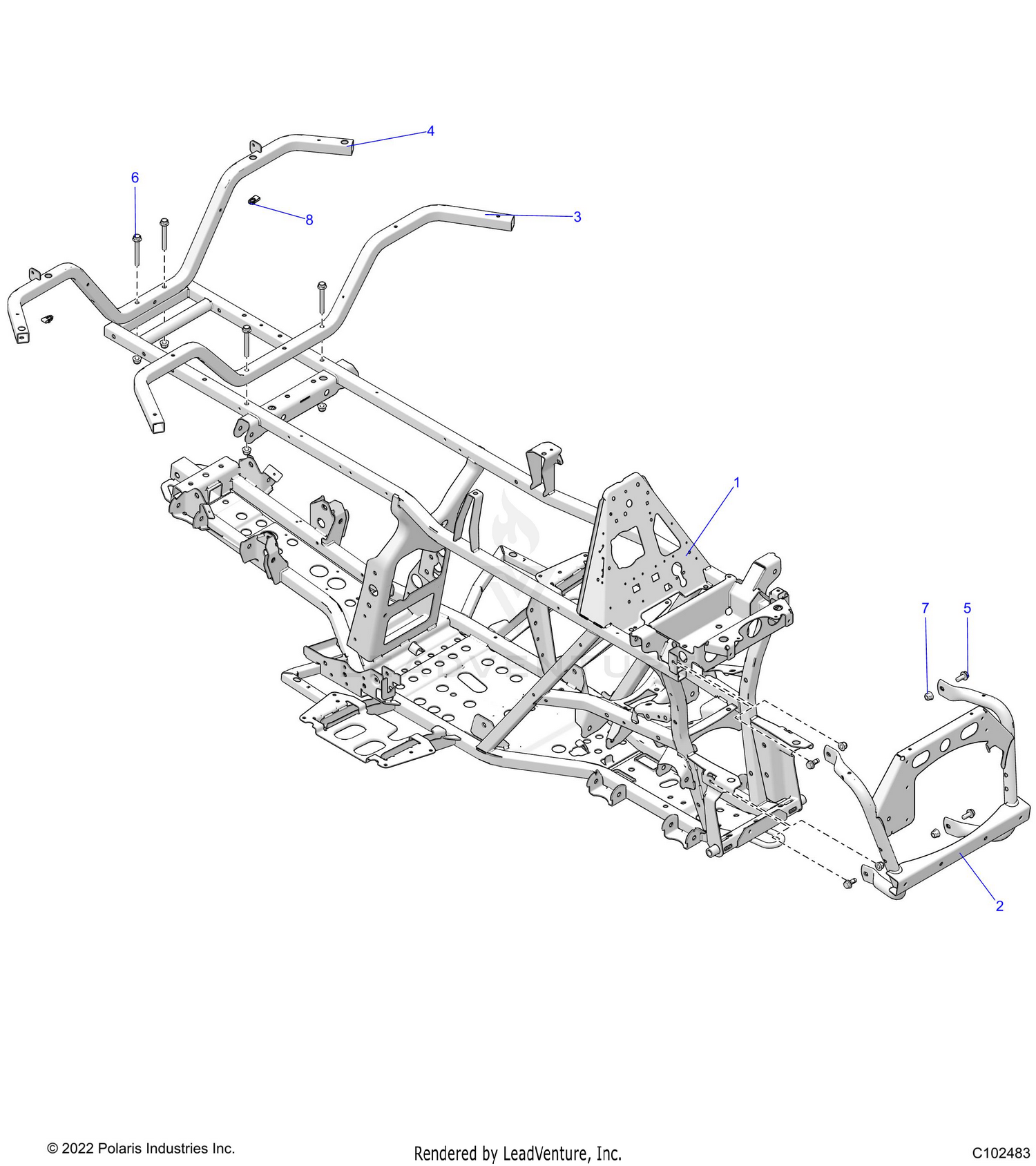 CHASSIS, FRAME - A24SHR57AM (C102483)