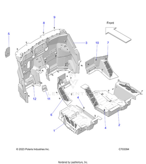 Body, Floor Panels, Front - Z24rmd2kah/al/bh/bl (c703394) Schematic
