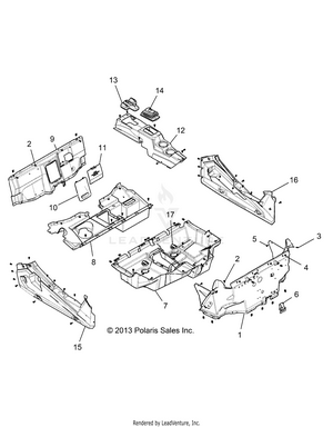 Body, Floor And Rocker Panels - Z16vde99fm/nm (49rgrfloor14rzr1ki) Schematic
