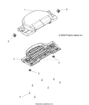 Body, Passenger Seat Bottom - A10tn55al/ax (49atvseatbottomx2500efi) Schematic