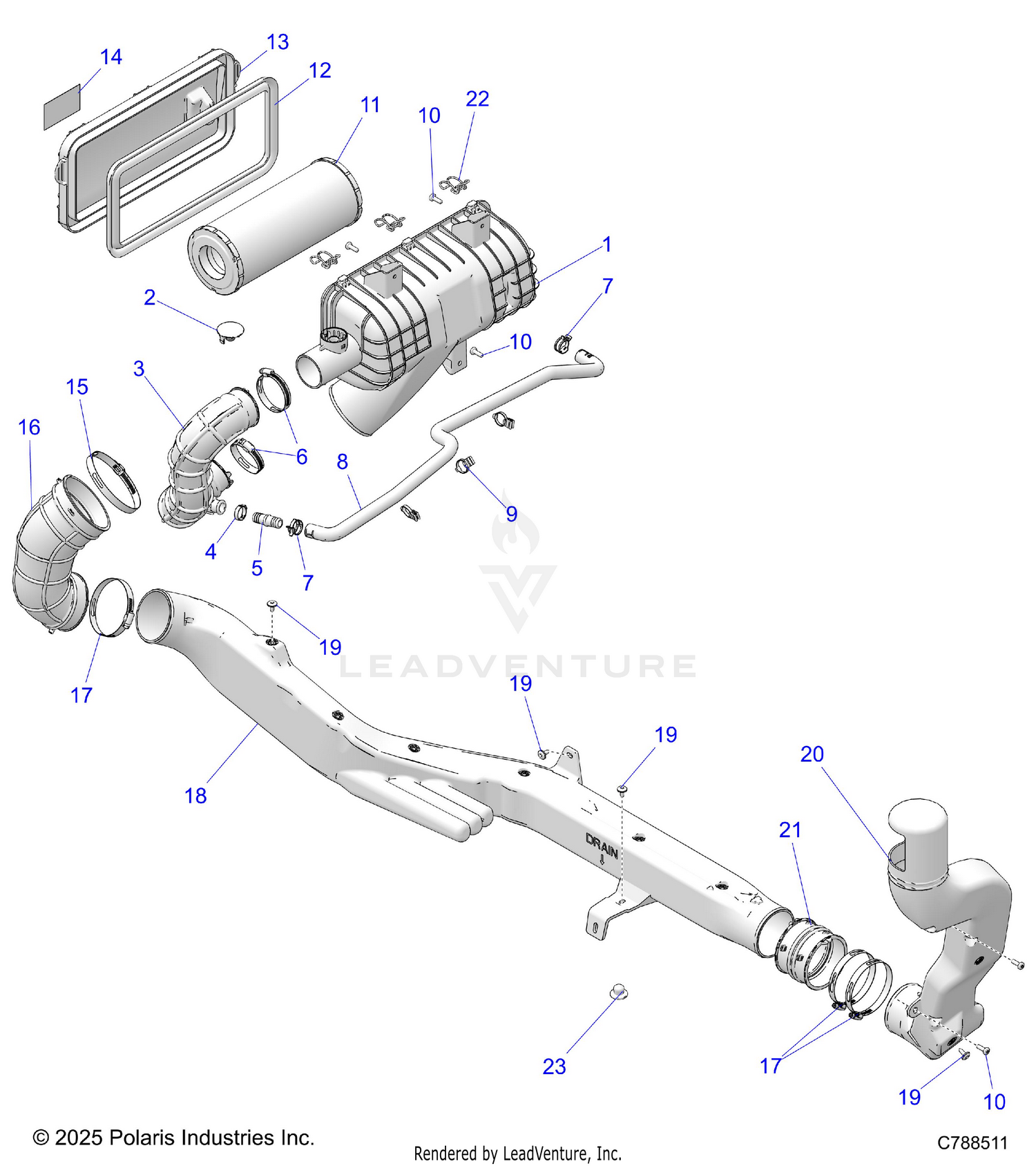 ENGINE, AIR INTAKE - R26XAN1RBB (C788511)