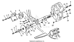 Gearcase/brake And Chain Cover Mounting Xplorer 400l W969140 (4935983598c005) Schematic