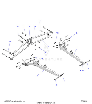 Suspension, Rear Control Arms - Z25nmf99a4/a5/b4/b5 (c703102) Schematic