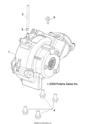 Drive Train, Front Gearcase Mounting - R12rh45ag/ah/ar (49rgrgearcasemtg10450) Schematic