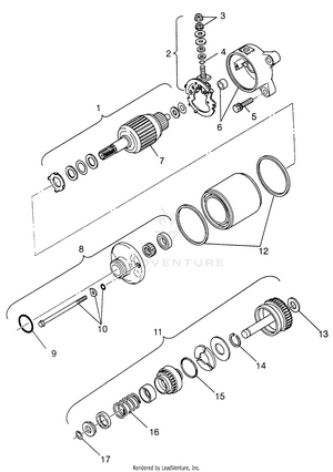 Starting Motor - Sportsman 500 W97ch50a (4939993999e001) Schematic