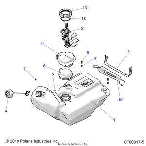 Body, Fuel Tank - Z20pal92ag/ap/bg/bp/lg/g92ag/ap/lg (c700317-5) Schematic
