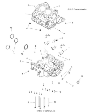 Engine, Crankcase - A14zn8efp (49atvcrankcase14spxp850) Schematic
