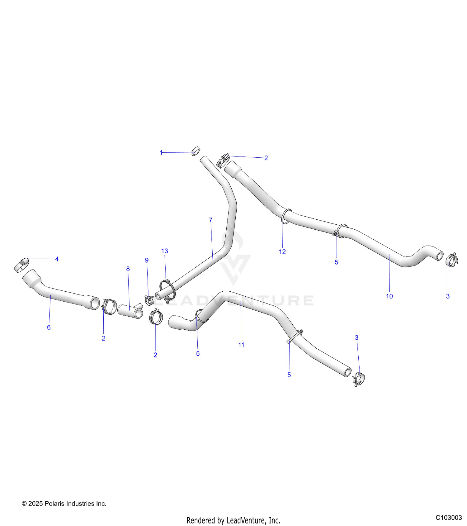ENGINE, COOLING SYSTEM, HOSES - A26SEZ57AB/BB (C103003)