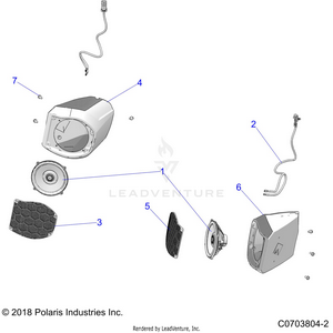 Electrical, Audio, Front Speaker - G23gmk99a/99b (c0703804-2) Schematic