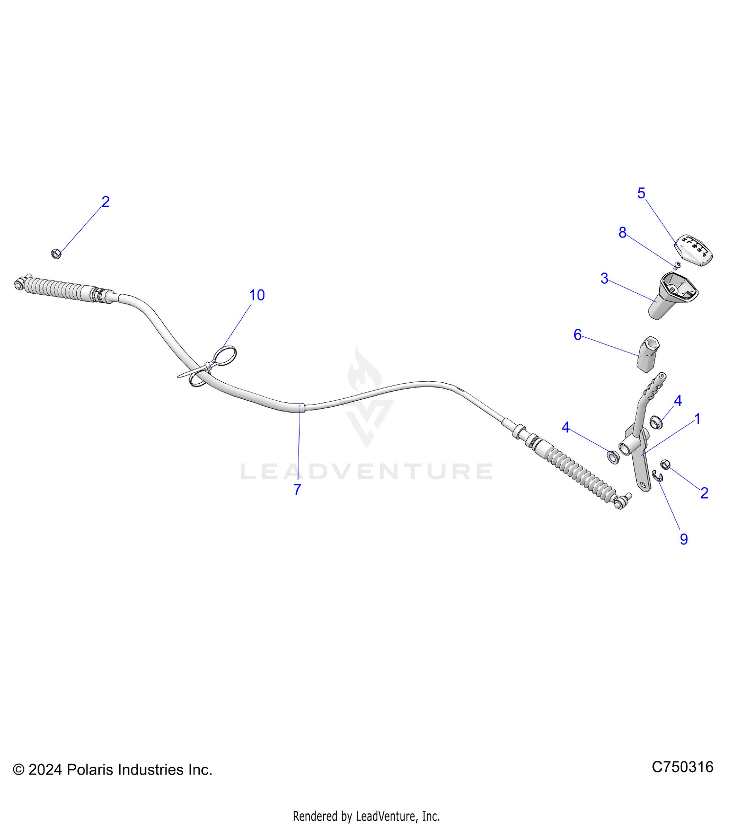 DRIVE TRAIN, GEAR SELECTOR - Z26ASE99P5 (C750316)