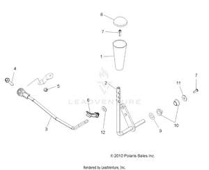 Drive Train, Gear Selector - A12zn8efk/efo (49atvgearselect11sptrg850) Schematic