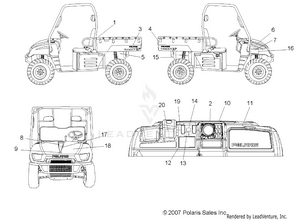 Body, Decals - R08rh68 All Options (49rgrdecal087004x4) Schematic