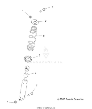 Suspension, Rear Shock - A12ea32aa (49atvshockrr7042319) Schematic